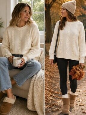 KINGSPORT Oversized CREW SWEATER